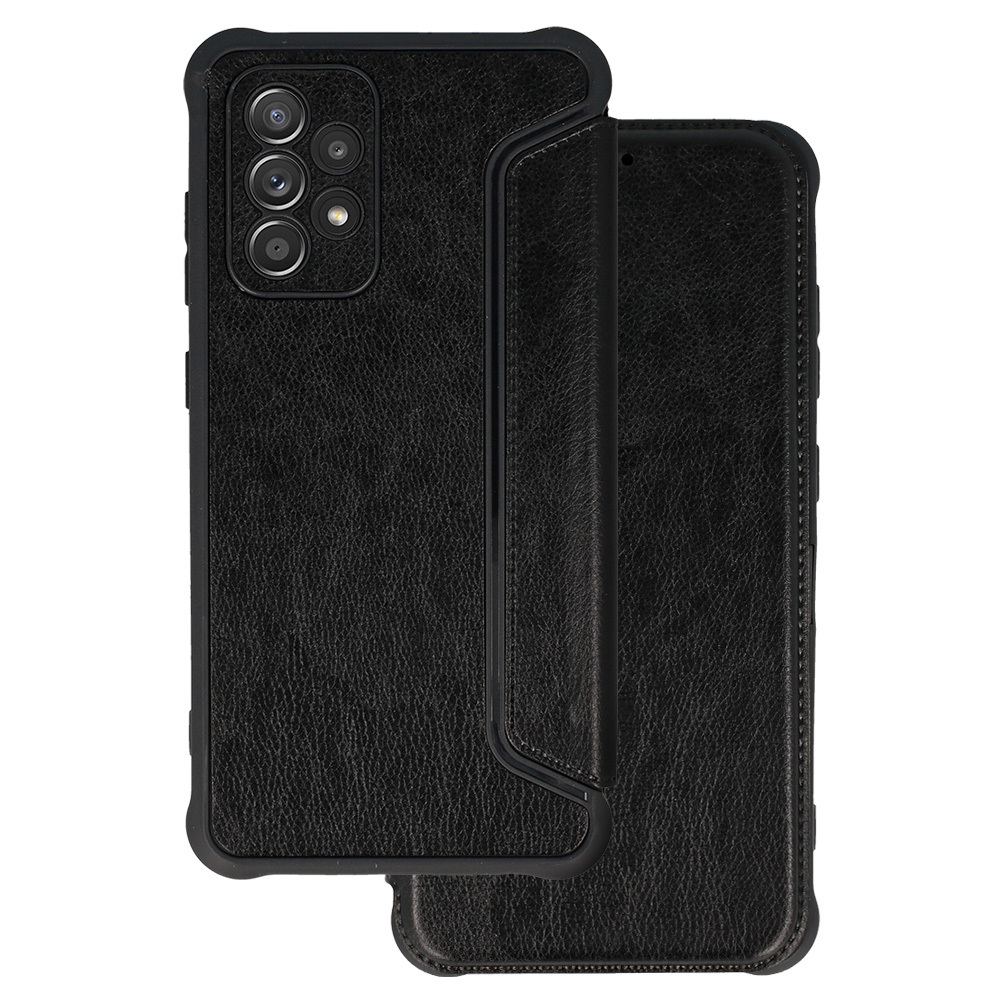 Levně Pouzdro Razor Leather Book pro Samsung Galaxy S23 FE black