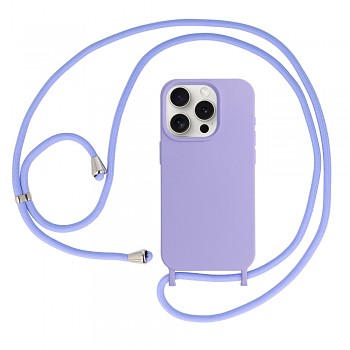 Pouzdro Strap D1 pro Iphone 15 fialové