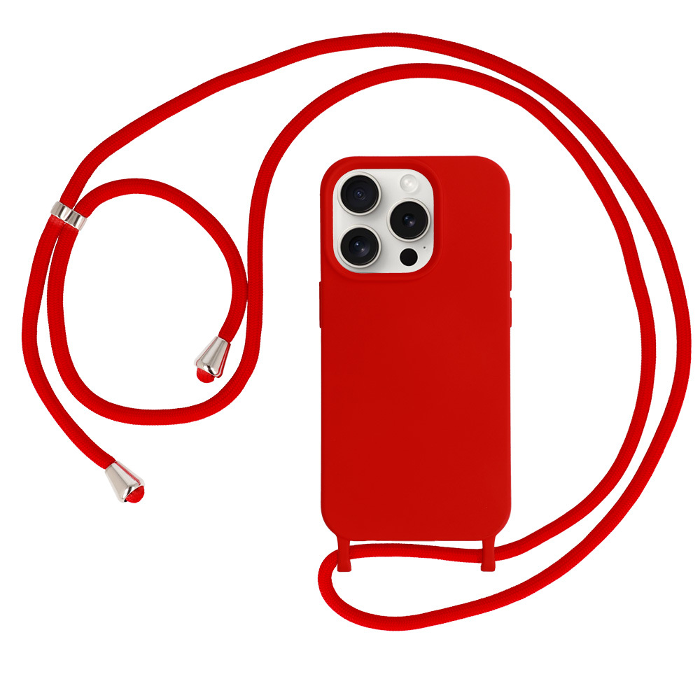 Levně Pouzdro Strap D1 pro Iphone 15 Pro červené
