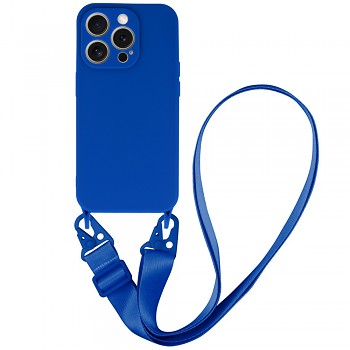Pouzdro Strap D2 pro Iphone 15 Plus modré