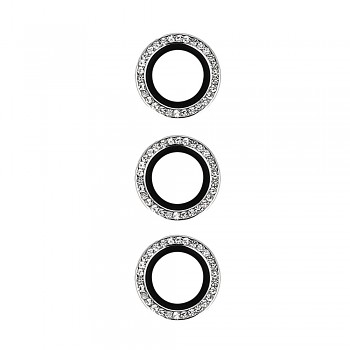 Tvrzené sklo HARD DIAMOND pro fotoaparát pro Samsung S24 stříbrné (3 kusy)