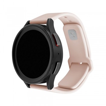 Set silikonových řemínků FIXED Silicone Sporty Strap s Quick Release 20mm pro smartwatch, růžový