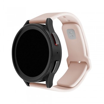 Set silikonových řemínků FIXED Silicone Sporty Strap s Quick Release 20mm pro smartwatch, růžový