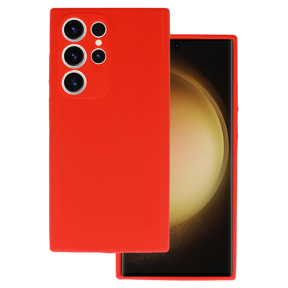 Levně Tel Protect Silicone Premium pro Samsung Galaxy S24 Ultra red