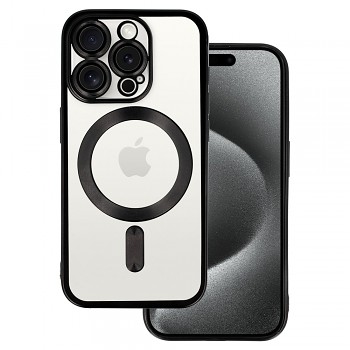 Pouzdro Metallic MagSafe pro iPhone 15 Plus Black