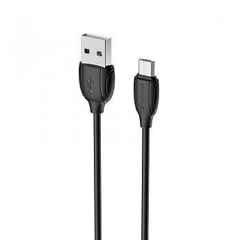 Datový kabel Borofone BX19 Benefit - USB na Micro USB - 2,4A 1 metr černý