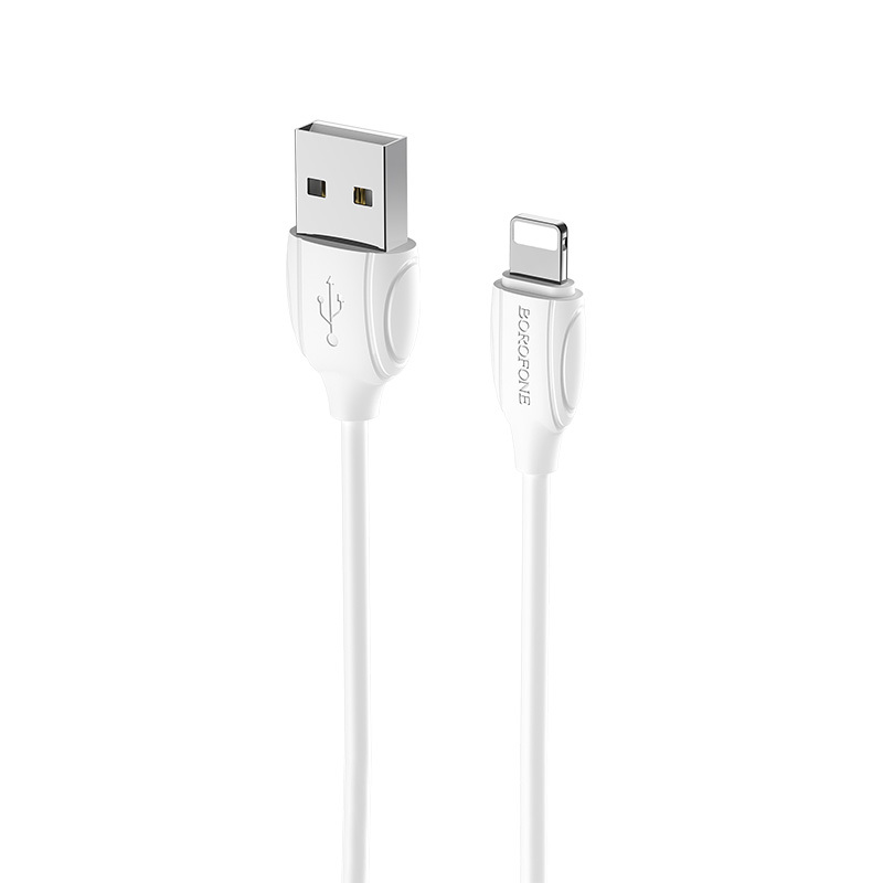 Levně Datový kabel Borofone BX19 Benefit - USB na Lightning - 2,4A 1 metr bílý