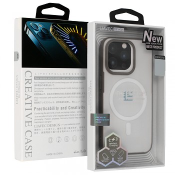 Zadní kryt Liavec Warframe Magsafe Series Case na iPhone 15 Pro titanium