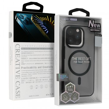 Zadní kryt Liavec Warframe Magsafe Series pouzdro pro iPhone 13 Pro černý