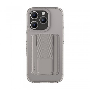Zadní kryt Amazing Thing Titan Pro Mag Wallet Case 10FT IP156.1PTWGY pro iPhone 15 Pro titanium se stojánkem