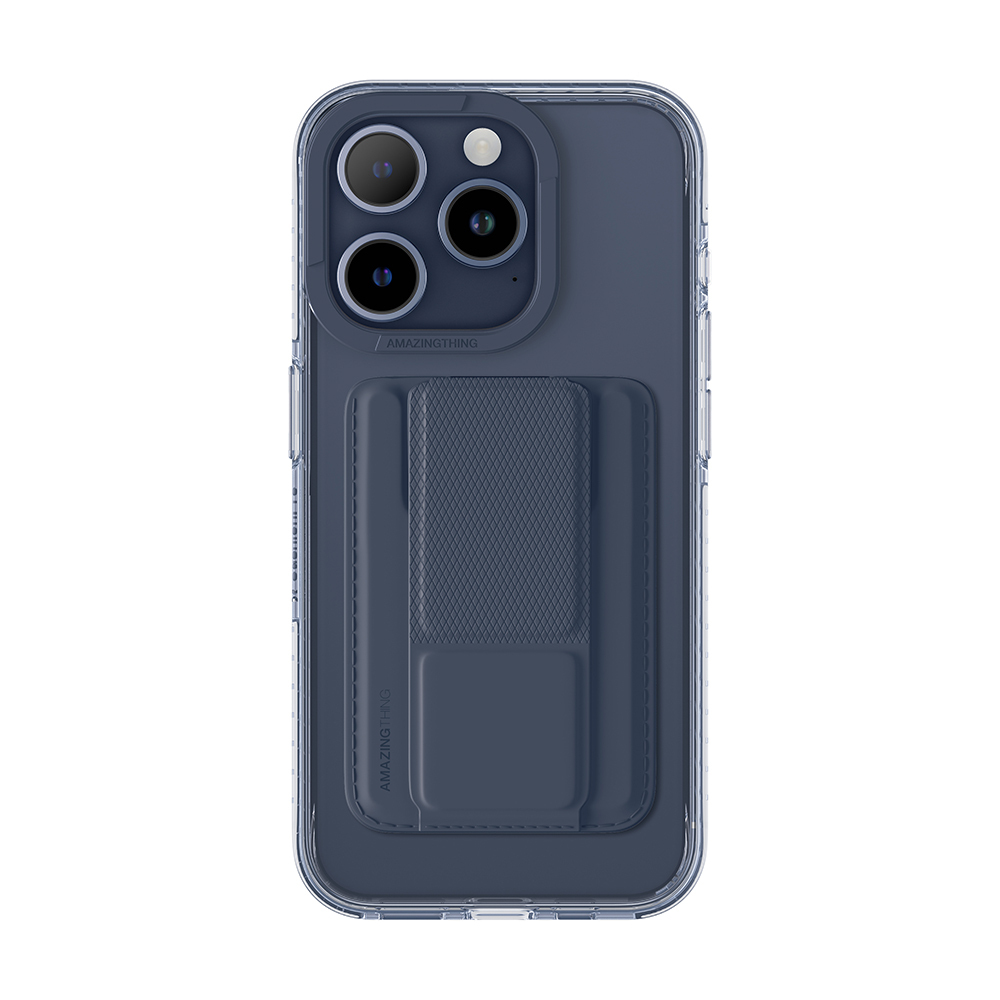 Levně Zadní kryt Amazing Thing Titan Pro Mag Wallet Case 10FT IP156.7PTWBU pro iPhone 15 Pro Max navy se stojánkem