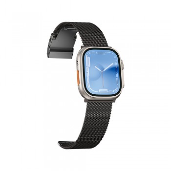 Kovový řemínek Amazing Thing Titan TM49GB pro Apple Watch 49-45 černý