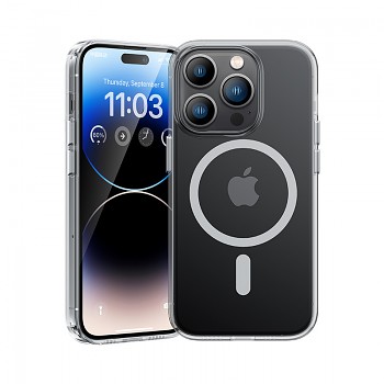 Zadní magnetický kryt Benks Crystal pro iPhone 15 Pro Max transparentní