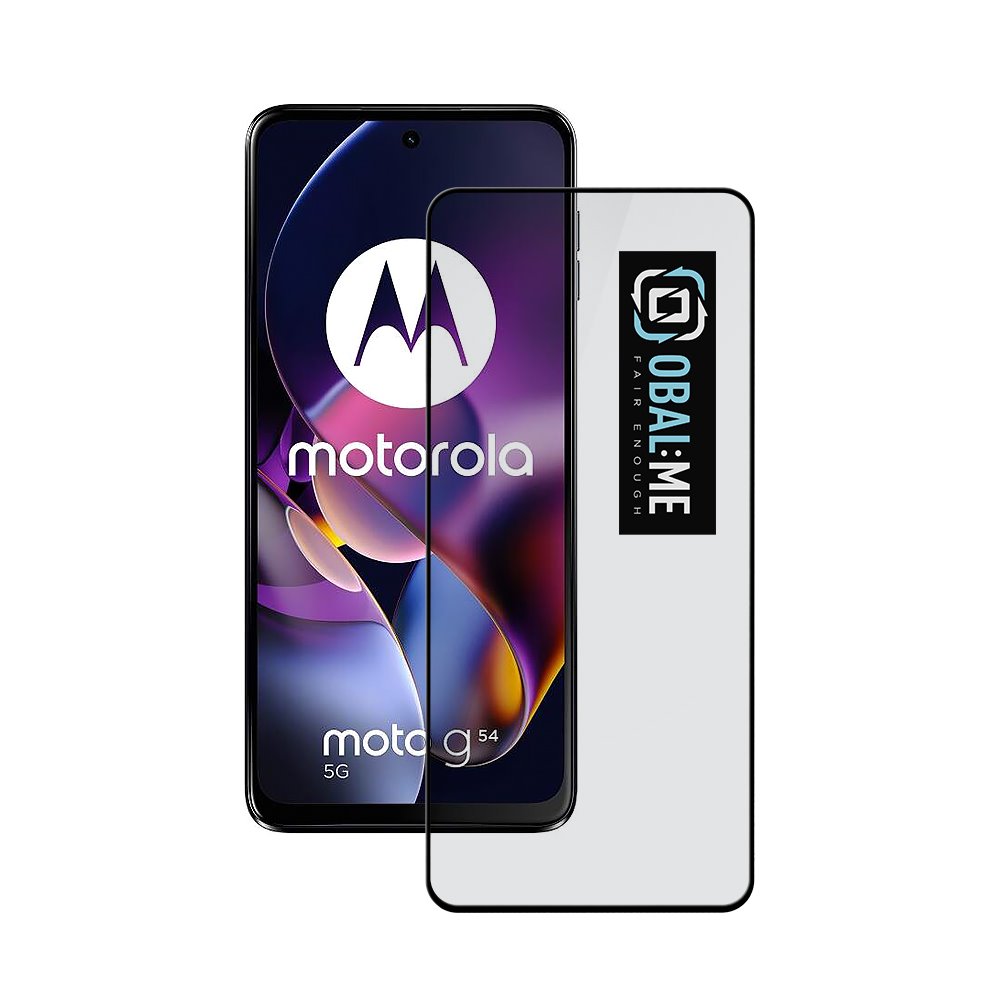 Levně OBAL:ME 5D Tvrzené Sklo pro Motorola Moto G54 5G-Power Edition Black