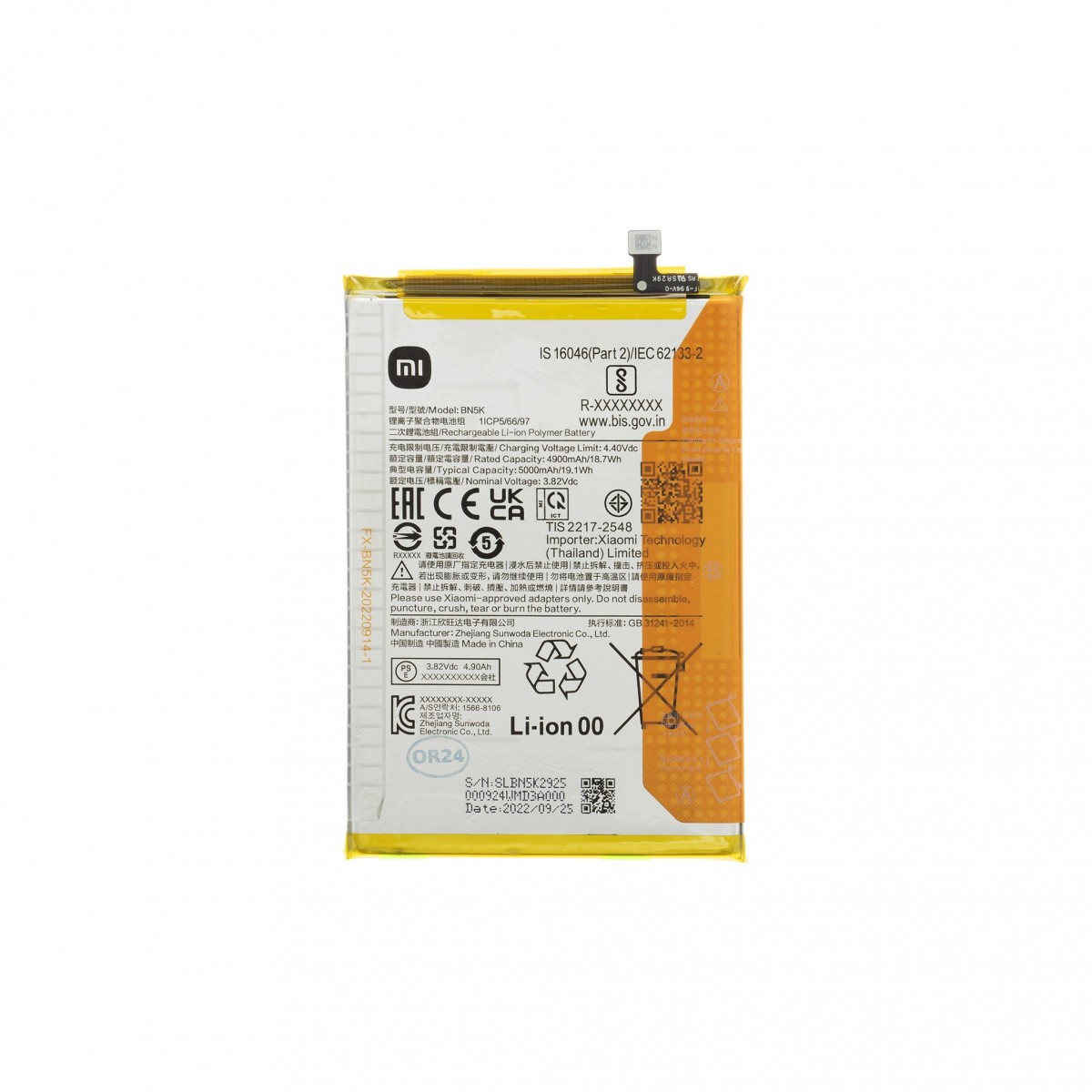 Levně Baterie BN5K Xiaomi Redmi 12C Original 5000mAh (Service Pack)