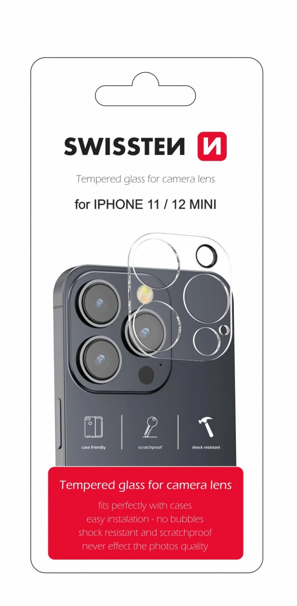 Ochranné sklo Swissten na čočky fotoaparátu pro iPhone 11 - 12 mini