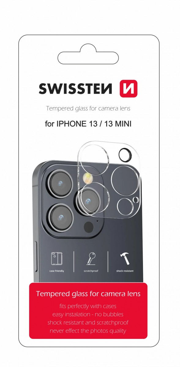 Levně Ochranné sklo Swissten na čočky fotoaparátu pro iPhone 13 - 13 mini