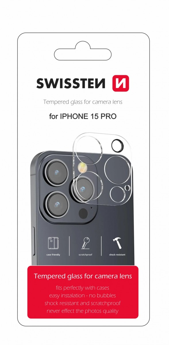 Ochranné sklo Swissten na čočky fotoaparátu pro iPhone 15 Pro