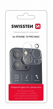 Ochranné sklo Swissten na čočky fotoaparátu pro iPhone 15 Pro Max