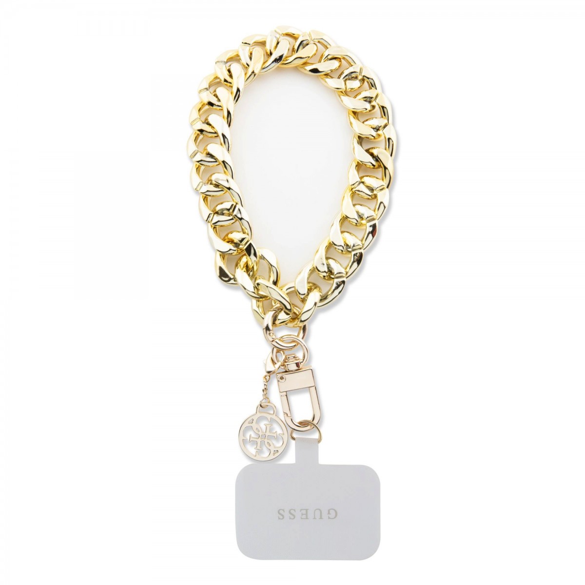 Levně Univerzální Popruh na ruku Guess 4G Charm Gold