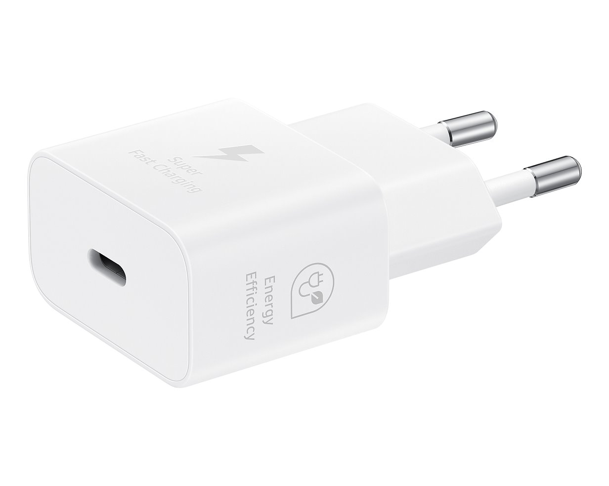Levně Adaptér EP-T2510EWE Samsung USB-C 25W bílý (OOB Bulk)