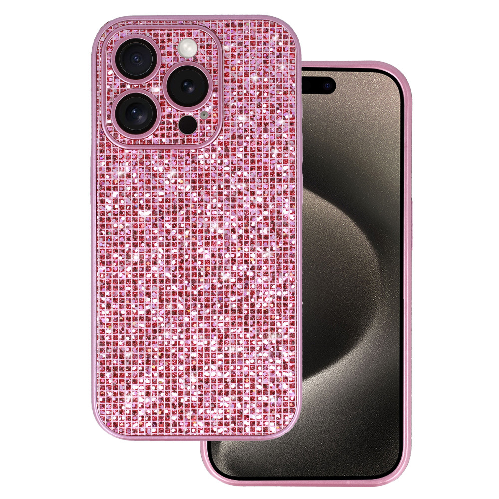 Levně Zadní kryt Flash na iPhone 15 Pro světle růžový