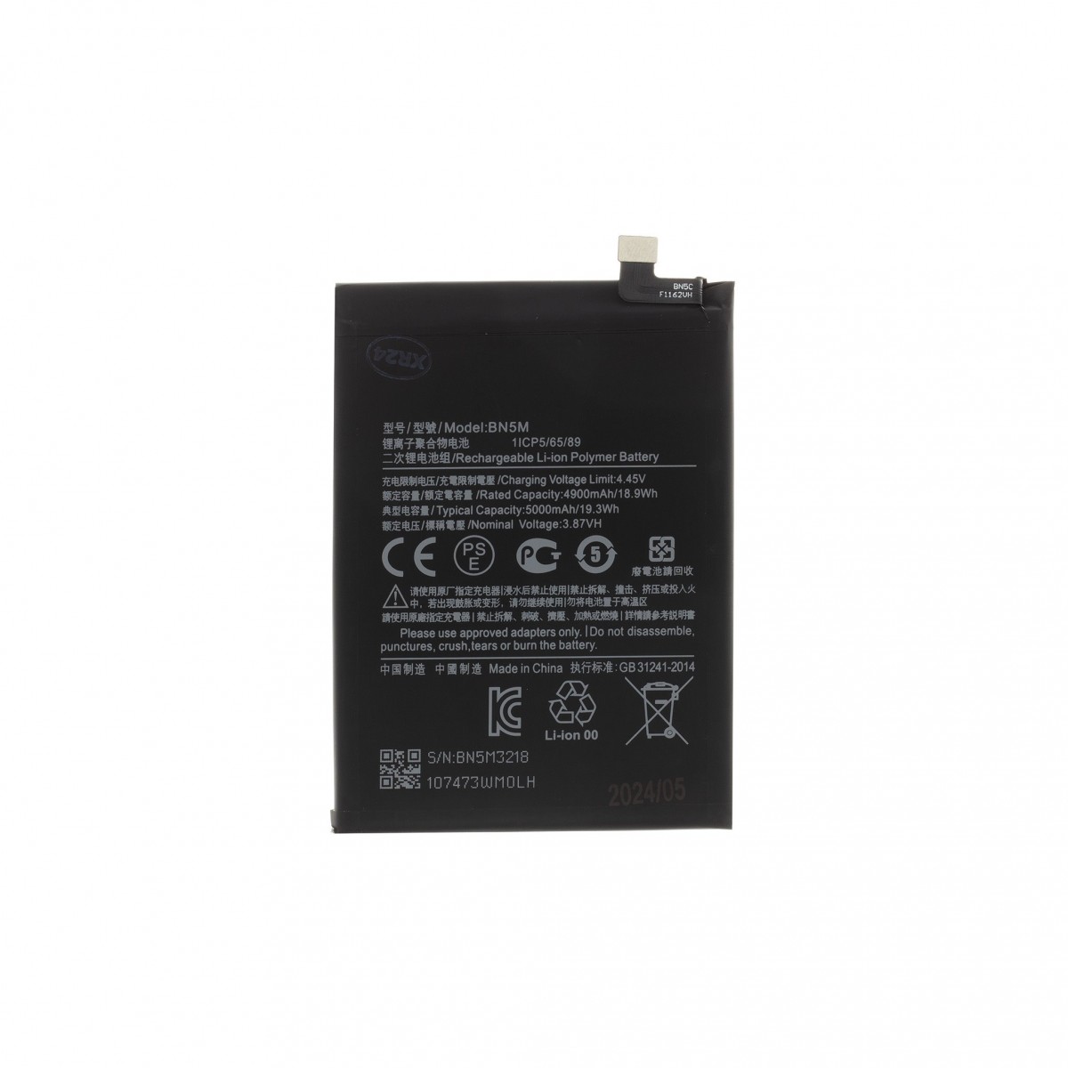 Levně BN5M Xiaomi Baterie 5000mAh (OEM)