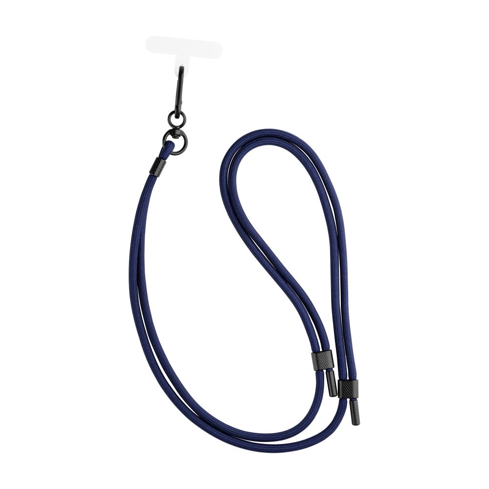 Levně Univerzální šňůrka FIXED NeckUni pro telefony, modrá