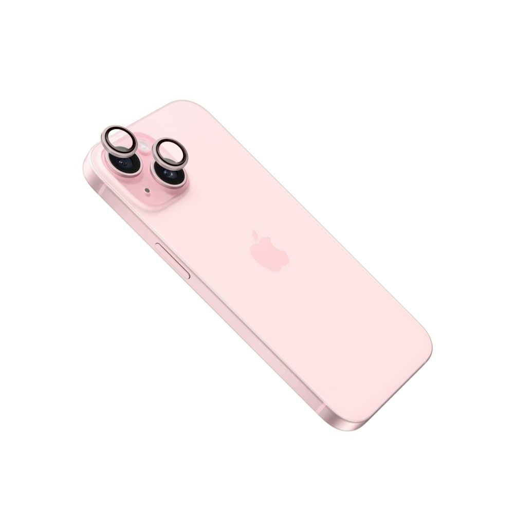 Levně Ochranná skla čoček fotoaparátů FIXED Camera Glass pro Apple iPhone 16/16 Plus, růžová