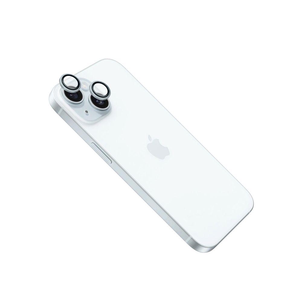 Levně Ochranná skla čoček fotoaparátů FIXED Camera Glass pro Apple iPhone 16/16 Plus, modrá