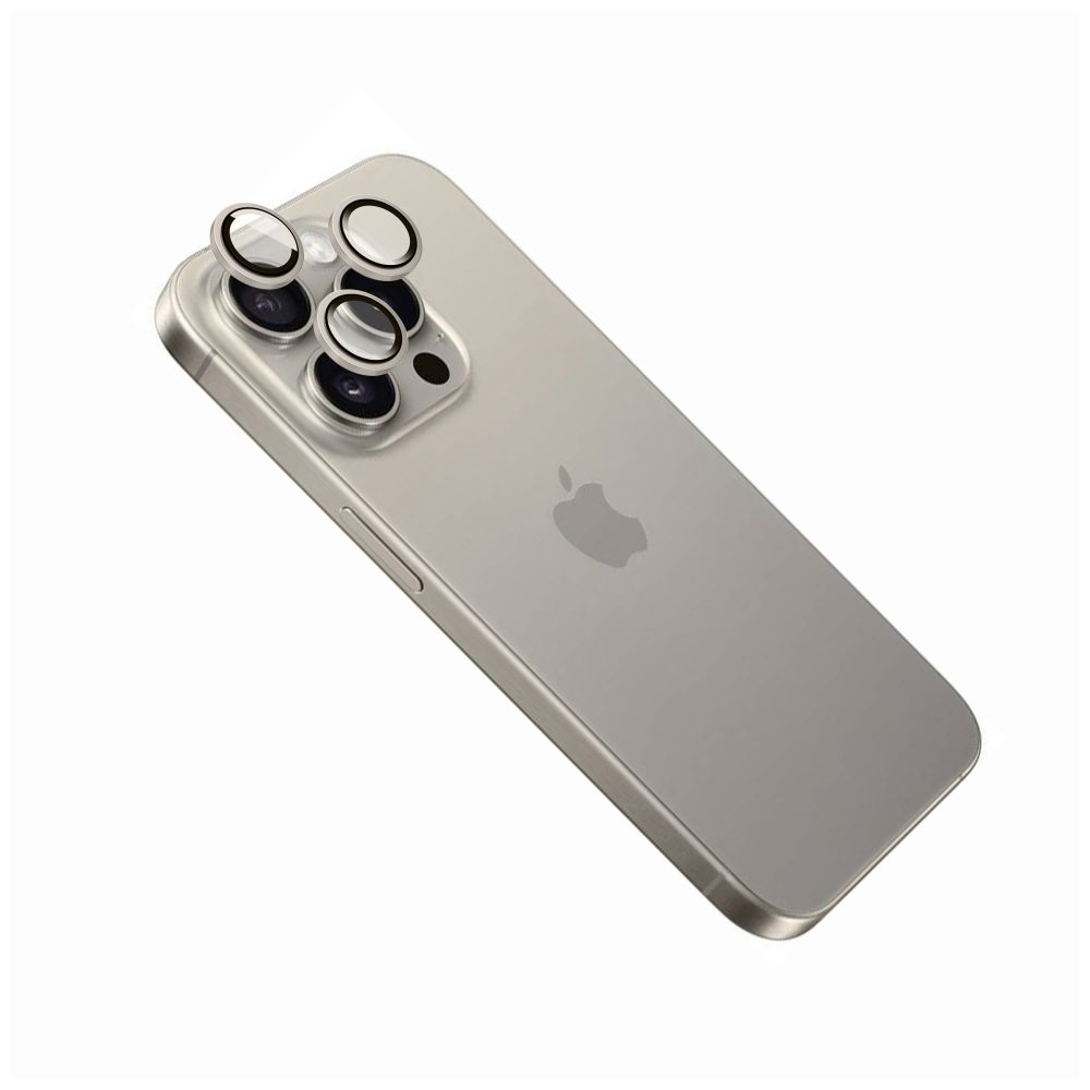 Levně Ochranná skla čoček fotoaparátů FIXED Camera Glass pro Apple iPhone 16 Pro/16 Pro Max, přírodní titan