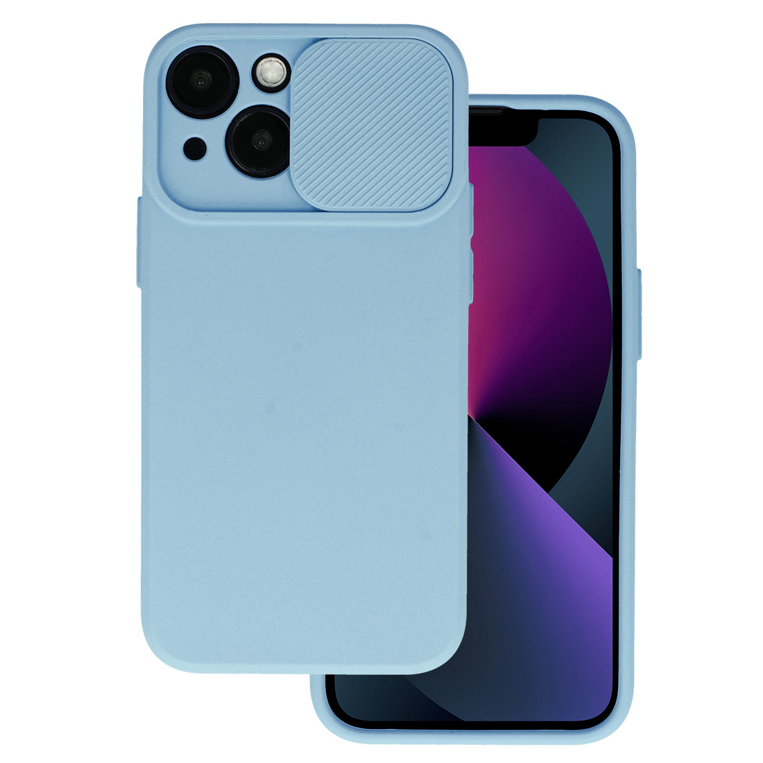 Levně Camshield Soft pro iPhone 13 Pro Light blue
