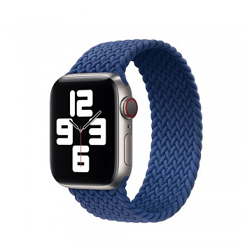 Pletený řemínek pro Apple Watch 38-40-41 design 1 tmavě modrý