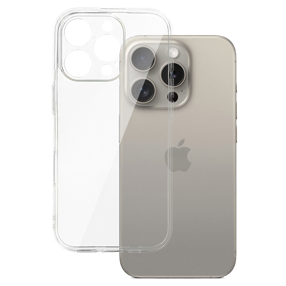 Levně Zadní kryt pro iPhone 16 Pro 2 mm průhledný
