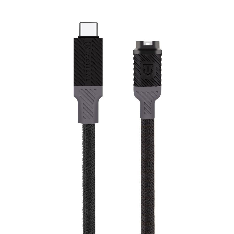 Levně Kabel Tactical Recce 3:20 pro Garmin USB-C Black-Grey