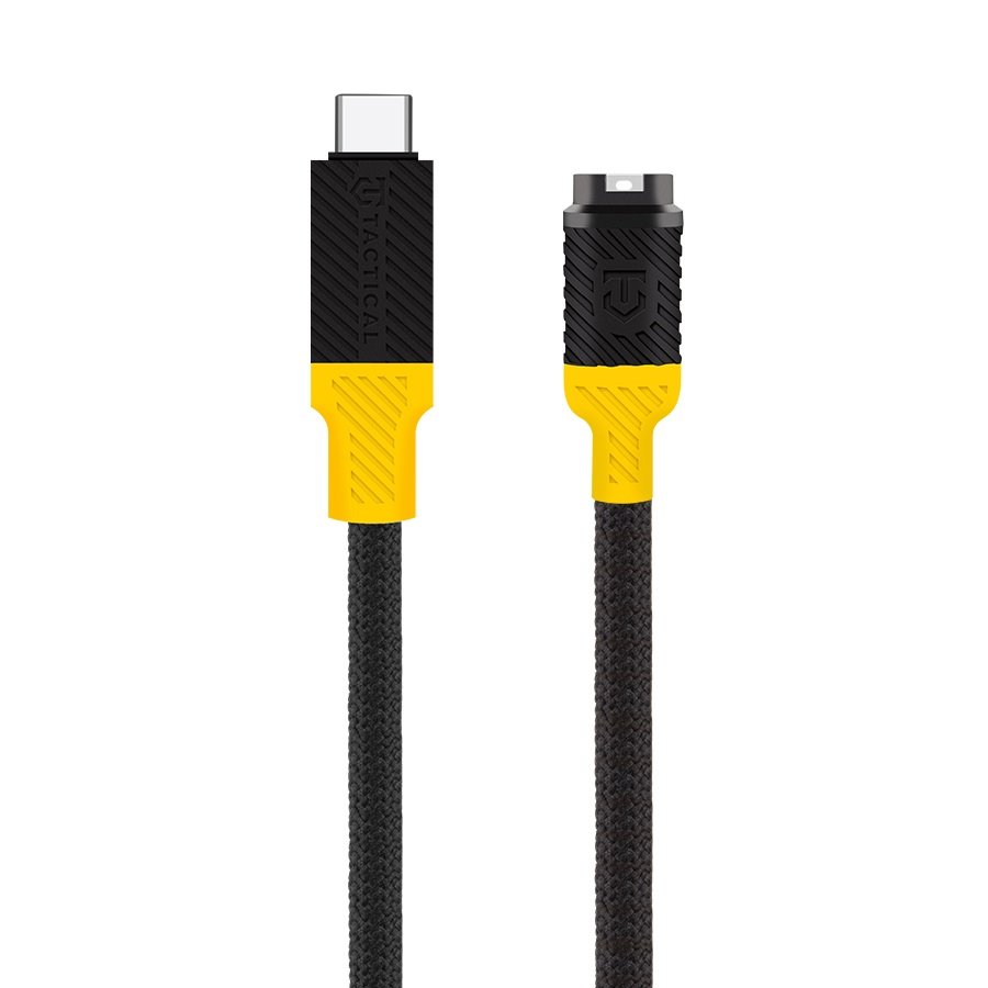 Levně Kabel Tactical Recce 3:20 pro Garmin USB-C Black-Yellow