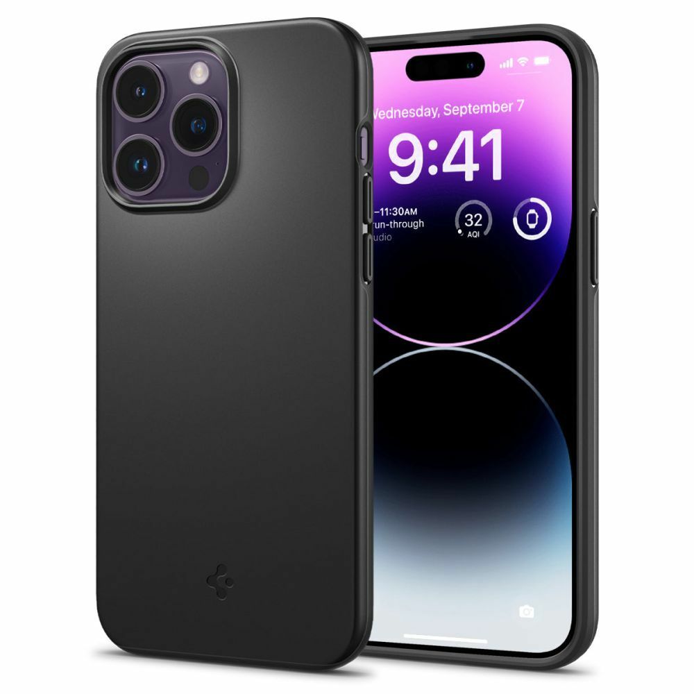 Levně Zadní kryt SPIGEN Thin Fit Mag Magsafe ACS08106 pro iPhone 16 Pro černý