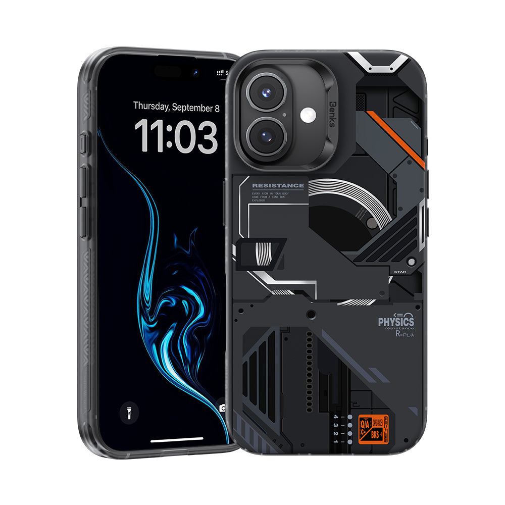 Levně Zadní kryt Benks Magnetic Mecha pro iPhone 16 Plus černý