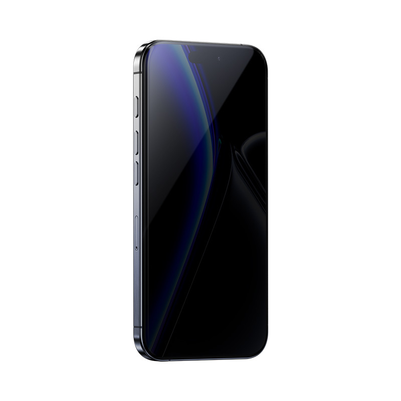 Levně Tvrzené sklo Benks Warrior Privacy pro iPhone 16-15-14 Pro černé
