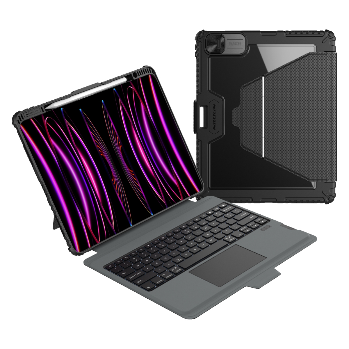 Levně Pouzdro Nillkin Bumper Link Keyboard (Backlit Version) pro iPad Pro 13 2024 Black
