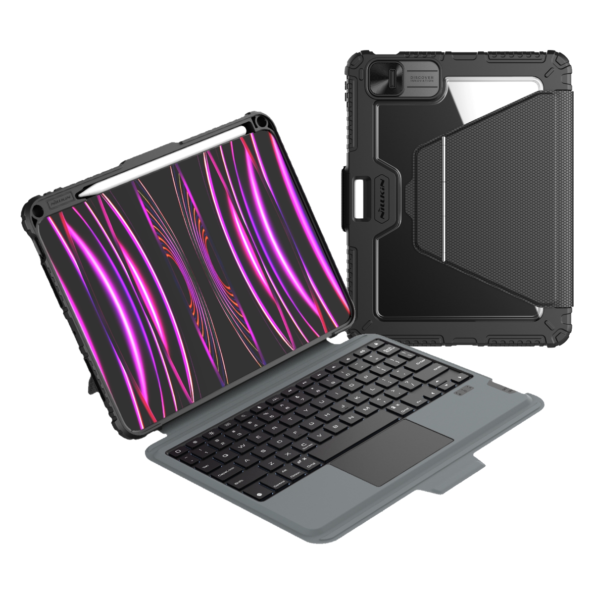 Levně Pouzdro Nillkin Bumper Link Keyboard (Backlit Version) pro iPad Pro 11 2024 Black