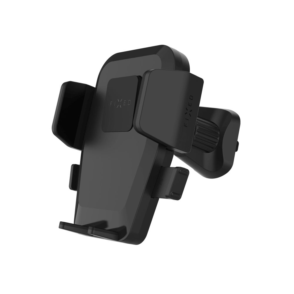 Levně Univerzální držák do auta FIXED Iconiq Lock s úchytem do ventilační mřížky, černý