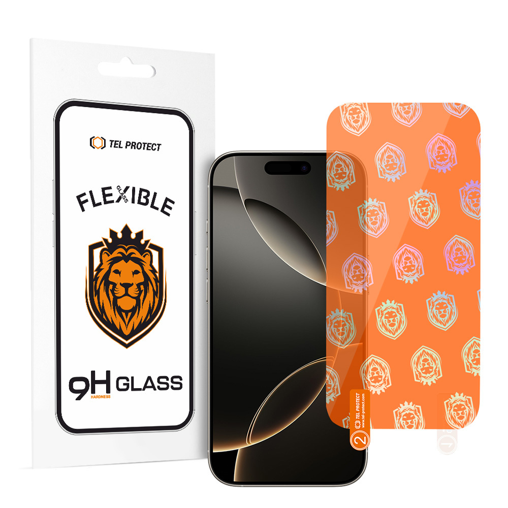 Levně Tel Protect Best Flexible Hybrid Glass pro iPhone 16 Pro