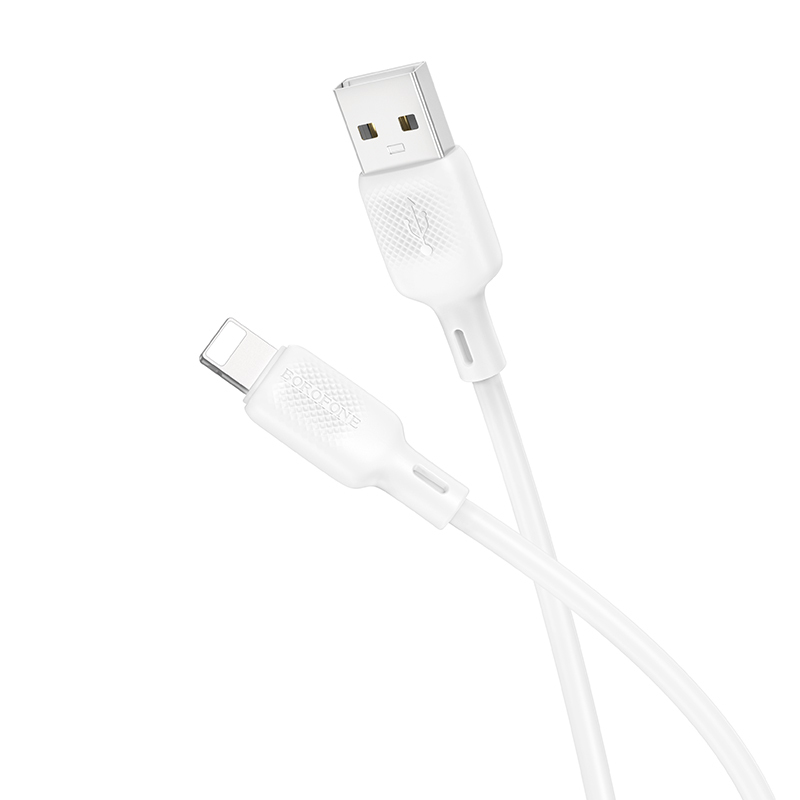 Levně Datový kabel Borofone BX113 Lenny USB-A - Lightning 2,4A 1m bílý