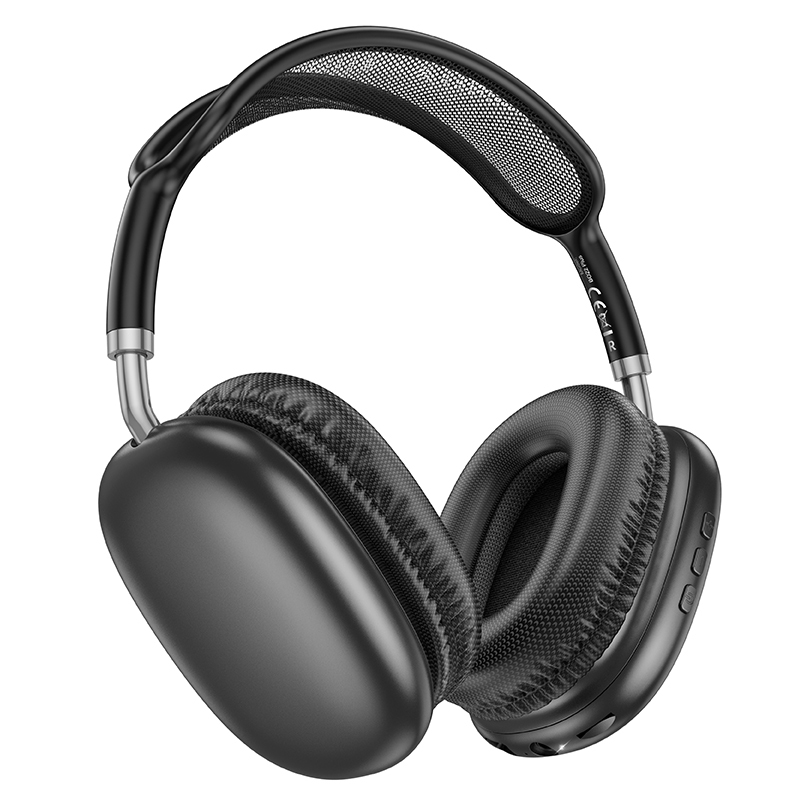 Levně Bezdrátová sluchátka Borofone BO22 Plus Elegant tmavě šedá