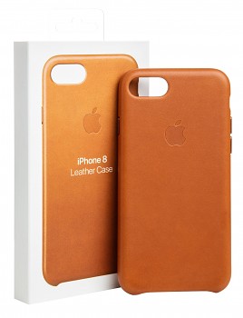 Zadní kryt MQH72ZM/A Apple Kožený pro iPhone SE 2020-SE 2022-7-8 Saddle Brown