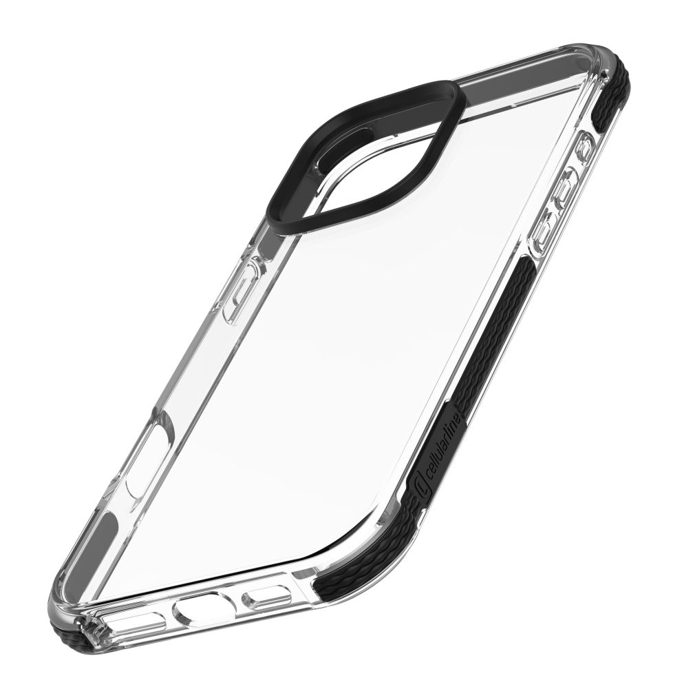 Levně Ultra ochranné pouzdro Cellularline Tetra Force Strong Guard pro Apple iPhone 16 Pro Max, 2 stupně ochrany, transparentn