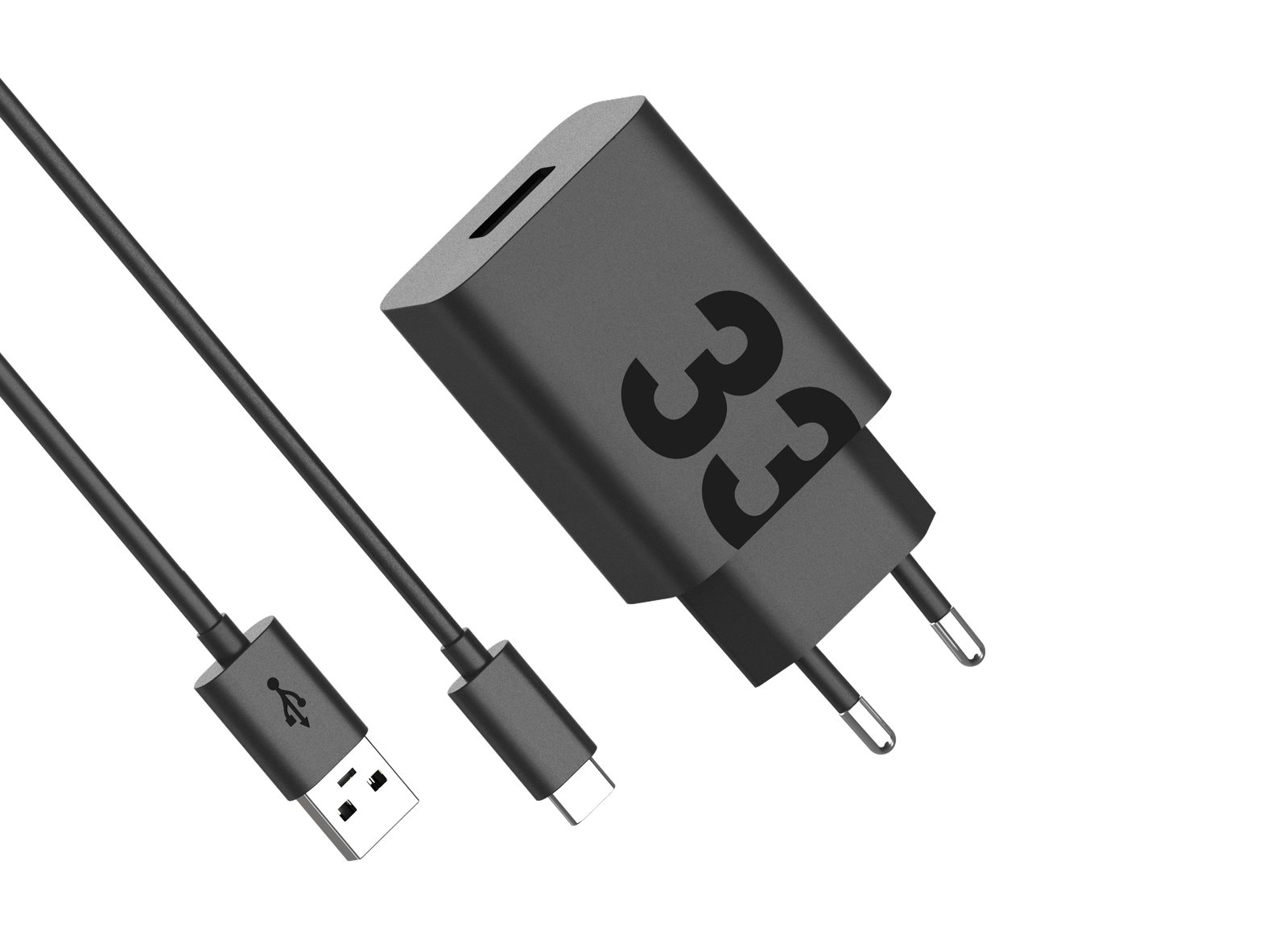 Levně Rychlonabíječka Motorola TurboPower vč. USB-C datového kabelu 33W černá