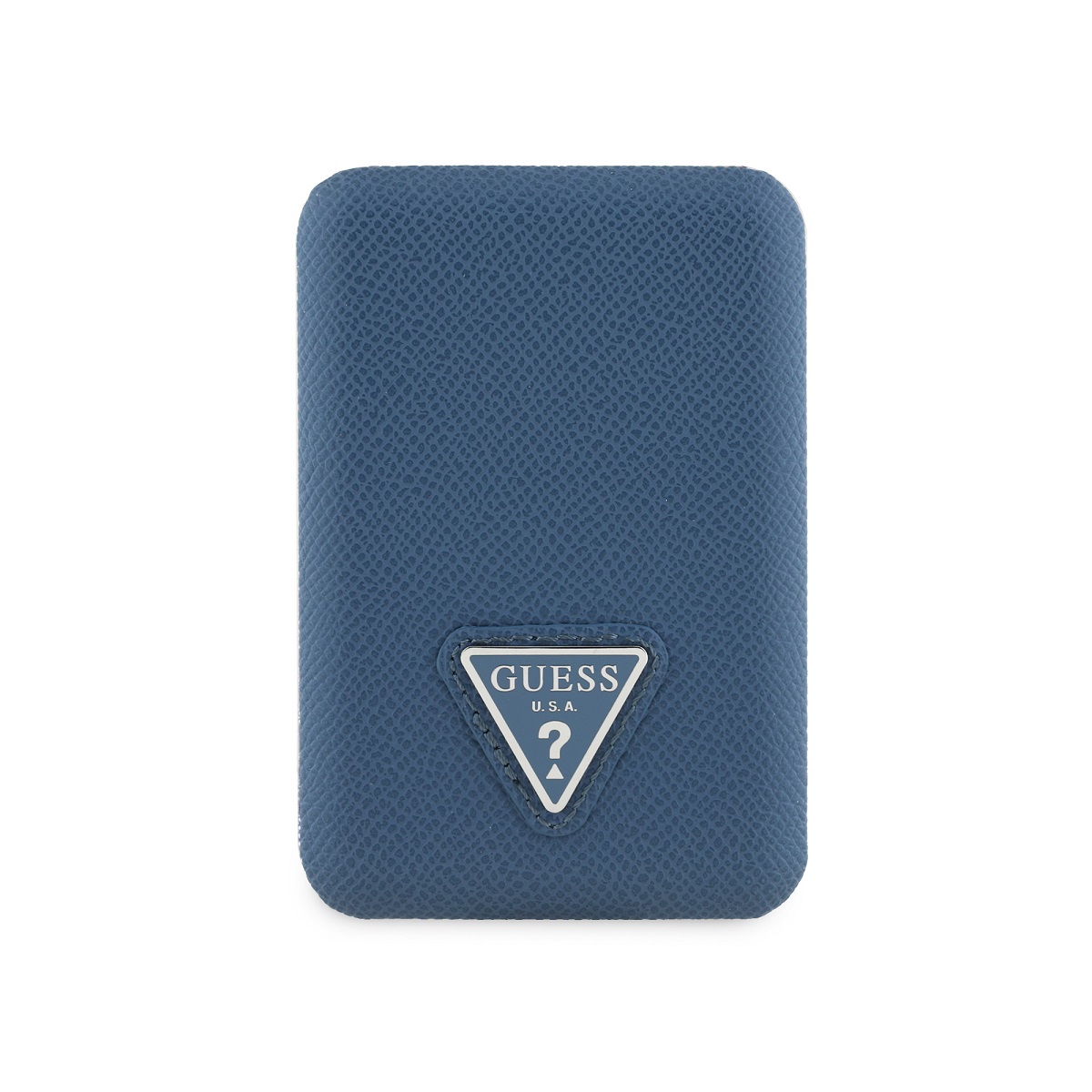 Levně Powerbanka Guess PU Grained Triangle Logo MagSafe 5000mAh Blue