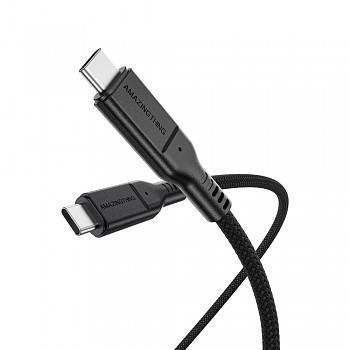 Datový kabel Amazing Thing Thunder Pro THC2MBK - typ C na typ C - PD 240W 5A 2 m černý